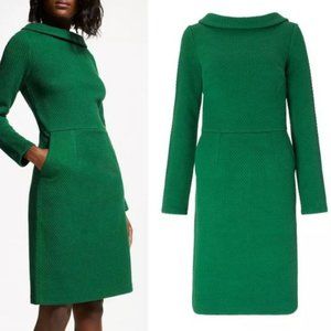 Boden Estella Jacquard Pocket Collar dress retro 10P